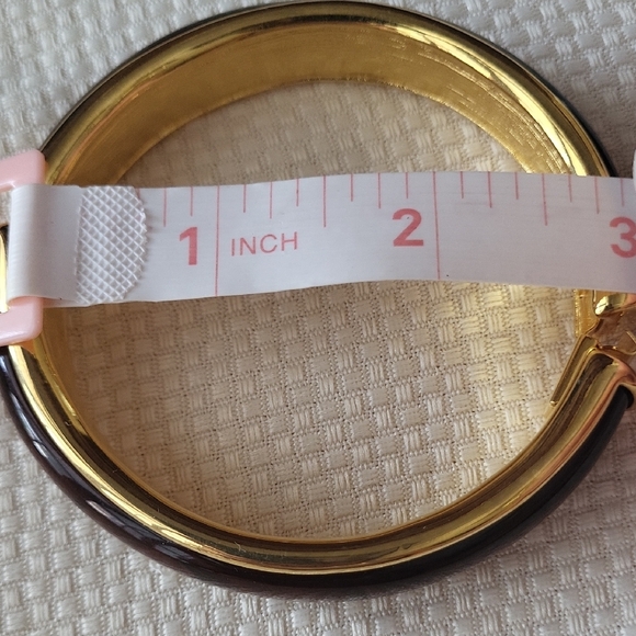 Joan Rivers Goldtone and Brown Clamper Bracelet - Picture 5 of 5